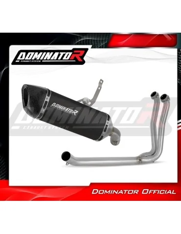 Ligne d'échappement complète inox Dominator HP6 Noir pour Suzuki GSX-8S / 8R (2022-2024)