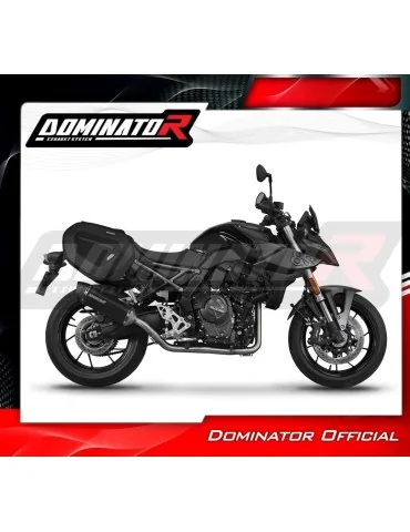 Ligne d'échappement complète inox Dominator HP6 Noir pour Suzuki GSX-8S / 8R (2022-2024)