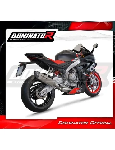 Ligne d'échappement complète Dominator HP6 Titane pour Aprilia RS 660 (2020-2024)