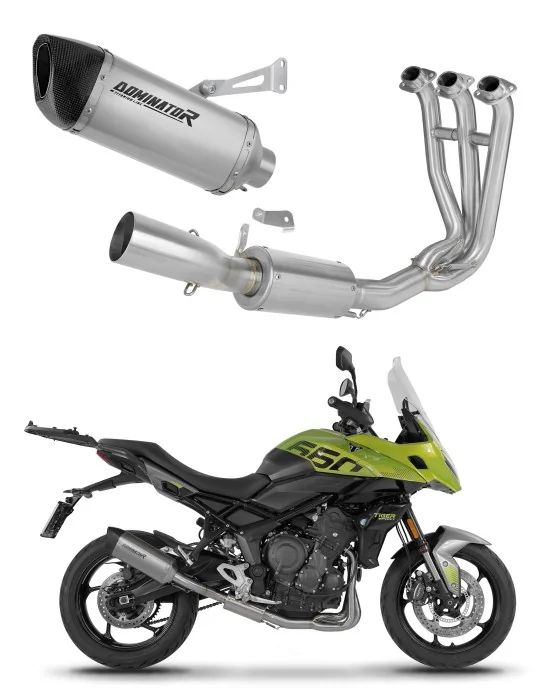 Ligne d'échappement complète Dominator HP6 Titane pour Triumph Tiger Sport 660 2025-2026, vue 1