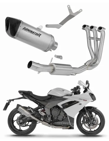 Ligne d'échappement complète Dominator HP6 Titane pour Triumph Daytona 660 (2024-2026)