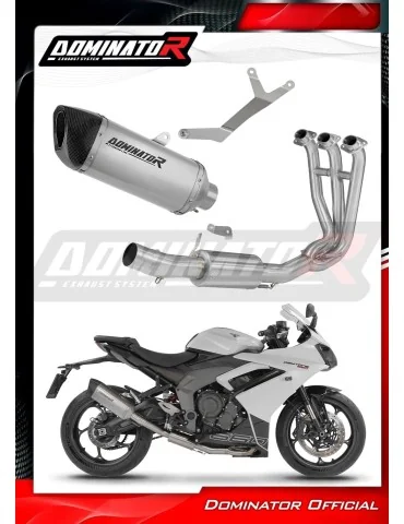 Ligne d'échappement complète Dominator HP6 Titane pour Triumph Daytona 660 (2024-2026)