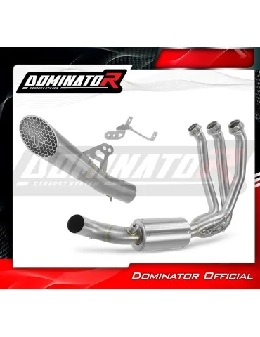 Ligne d'échappement complète inox Dominator GP3 pour CF Moto 675 SR-R (2024-2026)