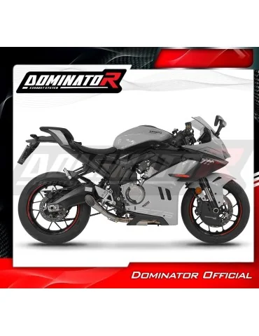 Ligne d'échappement complète inox Dominator GP3 pour CF Moto 675 SR-R (2024-2026)