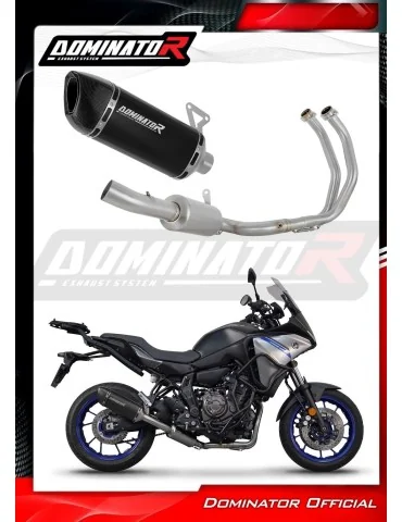 Ligne d'échappement complète inox Dominator HP6 Noir pour Yamaha Tracer 7 / GT (2020-2024)