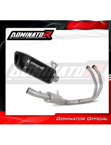 Ligne d'échappement complète inox Dominator HP6 Noir pour Yamaha Tracer 7 / GT (2020-2024)