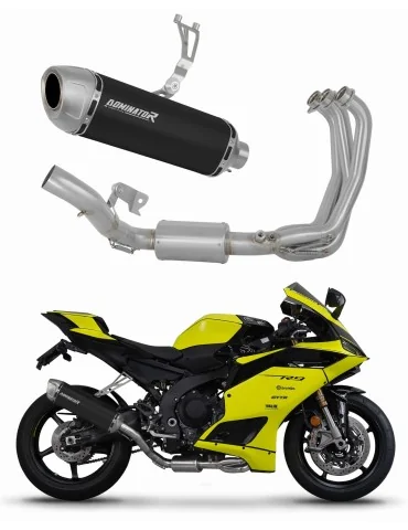 Ligne d'échappement complète inox Dominator S6 Noir pour Yamaha YZF R9 (2025)