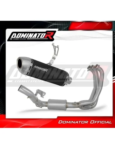 Ligne d'échappement complète inox Dominator S6 Noir pour Yamaha YZF R9 (2025)