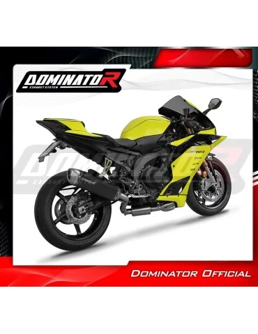 Ligne d'échappement complète inox Dominator S6 Noir pour Yamaha YZF R9 (2025)
