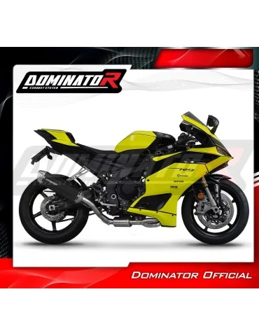 Ligne d'échappement complète inox Dominator S6 Noir pour Yamaha YZF R9 (2025)