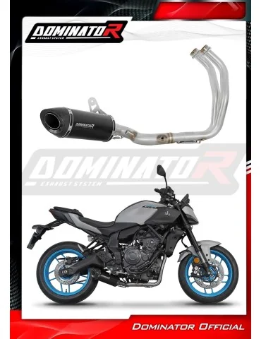 Ligne d'échappement complète inox Dominator HP8 Noir pour Yamaha MT 07 (2025)