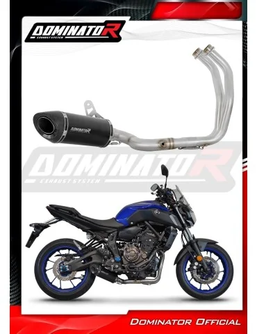 Ligne d'échappement complète inox Dominator HP8 Noir pour Yamaha MT 07 Tracer (2016-2019)