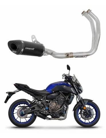 Ligne d'échappement complète inox Dominator HP8 Noir pour Yamaha MT 07 (2014-2020)