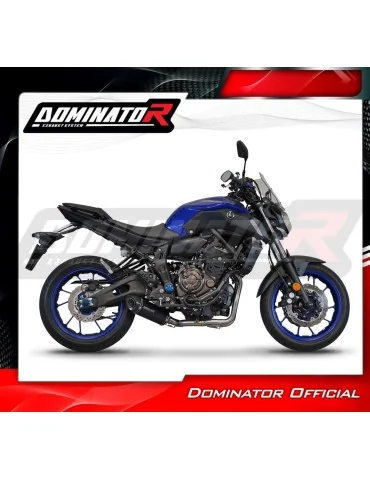 Ligne d'échappement complète inox Dominator HP8 Noir pour Yamaha MT 07 (2014-2020)