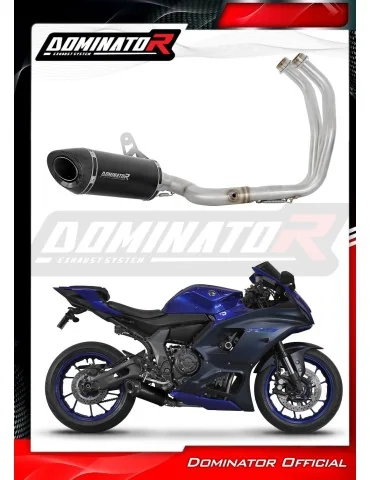 Ligne d'échappement complète inox Dominator HP8 Noir pour Yamaha YZF R7 (2021-2024)