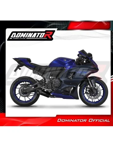 Ligne d'échappement complète inox Dominator HP8 Noir pour Yamaha YZF R7 (2021-2024)