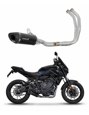 Ligne d'échappement complète inox Dominator HP8 Noir pour Yamaha MT 07 (2021-2024)