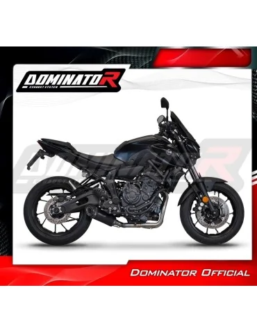 Ligne d'échappement complète inox Dominator HP8 Noir pour Yamaha MT 07 (2021-2024)