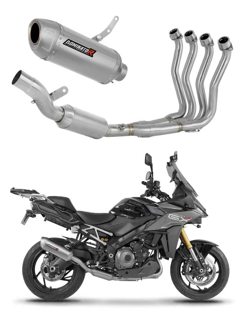 Ligne d'échappement complète inox Dominator S6 EX pour Suzuki GSX-S 1000 GX (2025-2026)