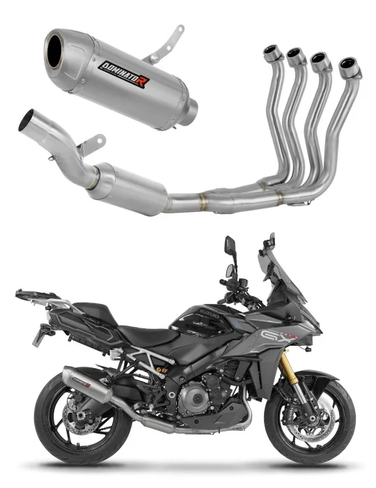 Ligne d'échappement complète inox Dominator S6 EX pour Suzuki GSX-S 1000 GX 2024, vue 1