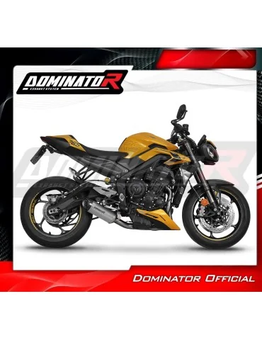 Ligne d'échappement complète Dominator HP8 Titane pour Triumph Street Triple 765 RS (2024-2025)