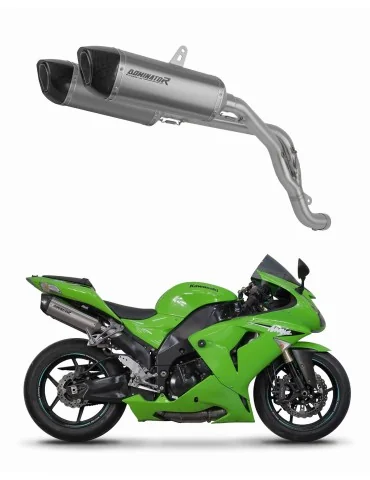 Silencieux slip-on Dominator HP6 Titane pour Kawasaki ZX10R (2006-2007) - réf. KA089DFT