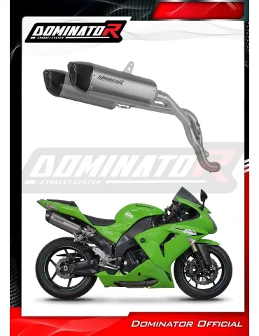 Silencieux slip-on Dominator HP6 Titane pour Kawasaki ZX10R (2006-2007) - réf. KA089DFT