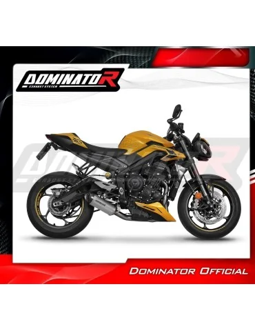 Ligne d'échappement complète Dominator HP8 Titane pour Triumph Street Triple 765 S / R / RS (2023-2024)