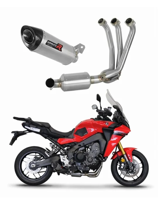 Ligne d'échappement complète inox Dominator HP8 EX pour Yamaha Tracer 9 / GT 2021-2024, vue 1