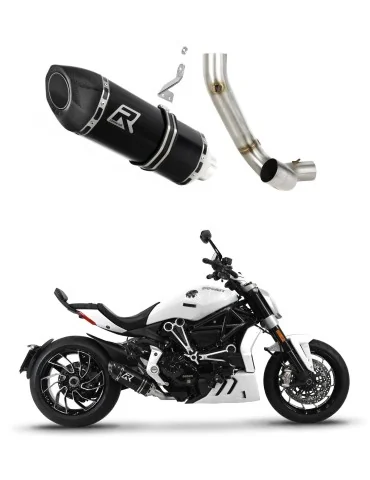 Silencieux slip-on Dominator HP5 Noir pour Ducati XDiavel S (2016-2023)