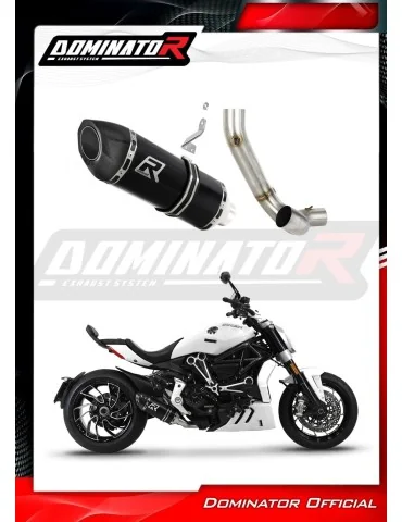 Silencieux slip-on Dominator HP5 Noir pour Ducati XDiavel S (2016-2023)