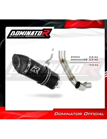 Silencieux slip-on Dominator HP5 Noir pour Ducati XDiavel S (2016-2023)