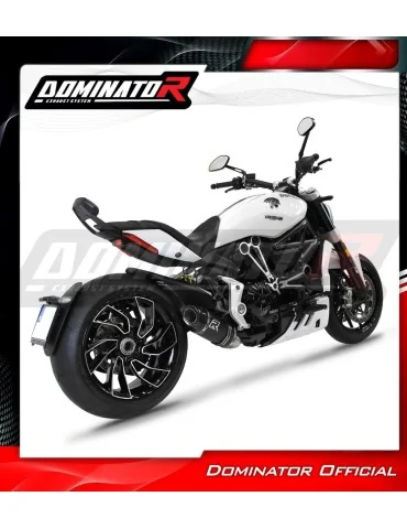 Silencieux slip-on Dominator HP5 Noir pour Ducati XDiavel S (2016-2023)