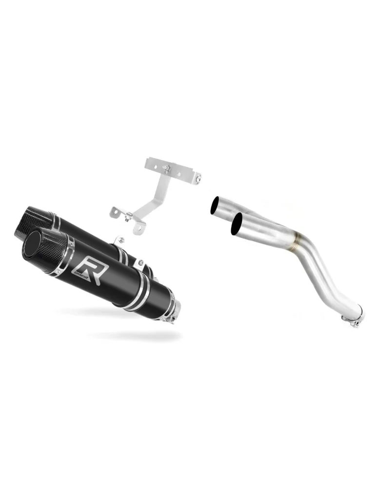 Silencieux slip-on Dominator HP3 Noir pour Yamaha FZ6 Fazer S2 (2006-2010)