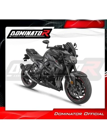 Ligne d'échappement complète inox Dominator S6 Noir pour Suzuki GSX-S 750 (2017-2020)