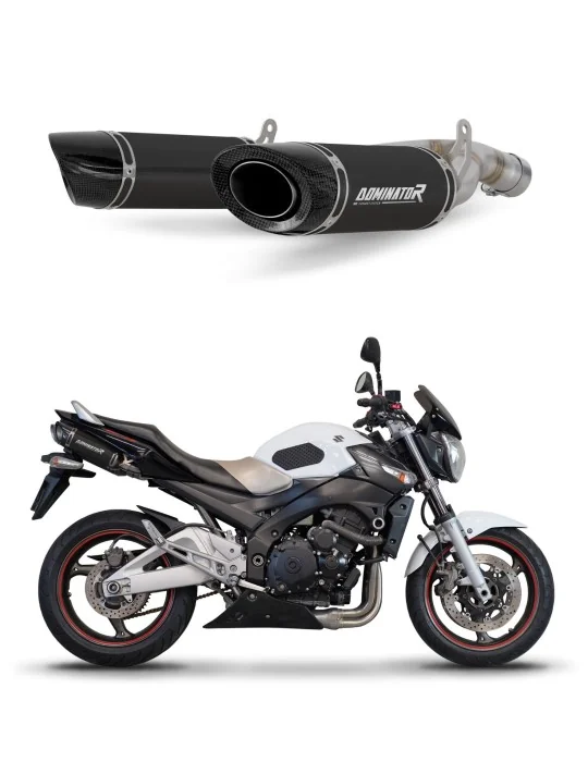 Silencieux slip-on Dominator HP8 Noir pour Suzuki GSR 600 2006-2011, vue 1