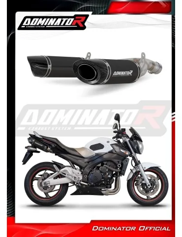 Silencieux slip-on Dominator HP8 Noir pour Suzuki GSR 600 (2006-2011)