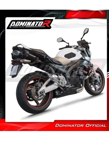 Silencieux slip-on Dominator HP8 Noir pour Suzuki GSR 600 (2006-2011)