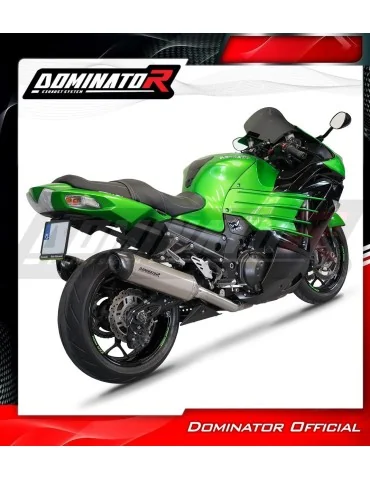 Silencieux slip-on Dominator HP5 Titane pour Kawasaki ZZR 1400 (2012-2023)