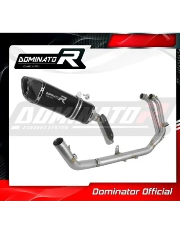 Ligne d'échappement complète inox Dominator HP6 Noir pour Aprilia Tuareg 660 (2021-2023)