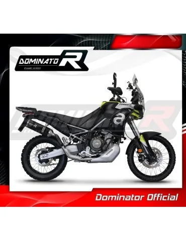 Ligne d'échappement complète inox Dominator HP6 Noir pour Aprilia Tuareg 660 (2021-2023)