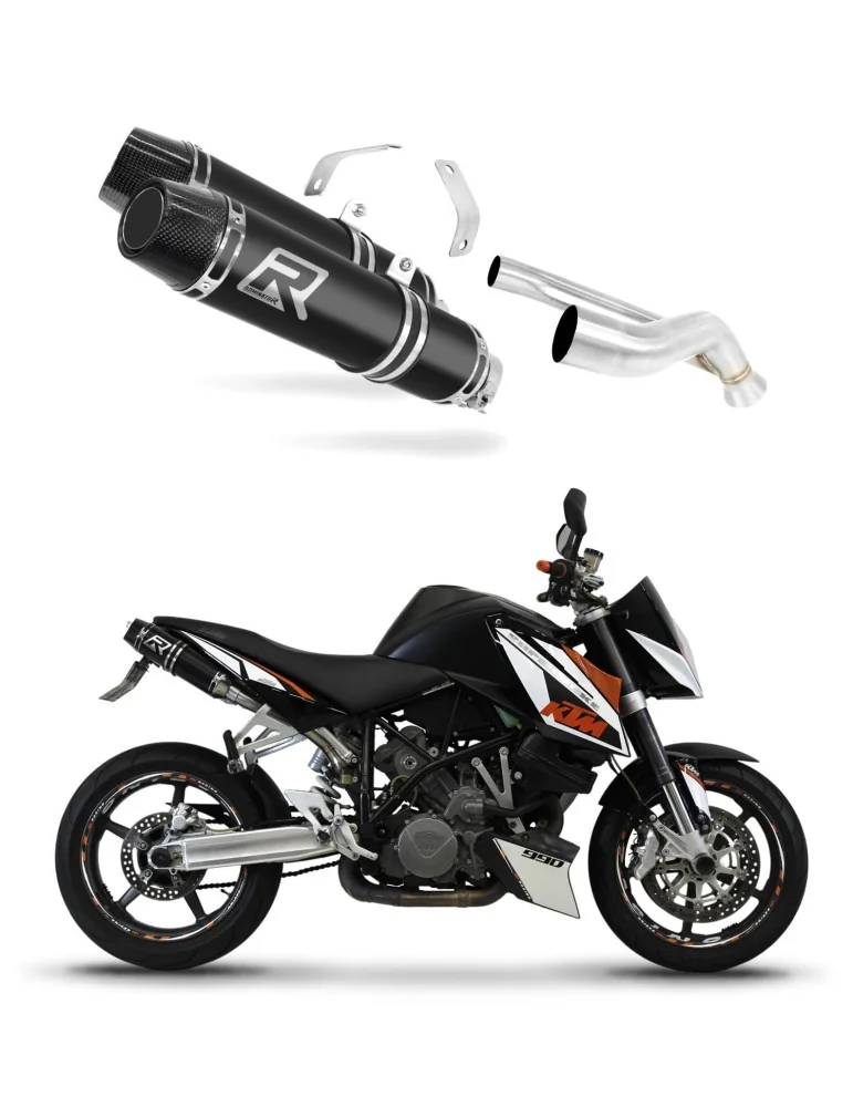 Silencieux slip-on Dominator HP3 Noir pour KTM 990 Super Duke (2005-2013)