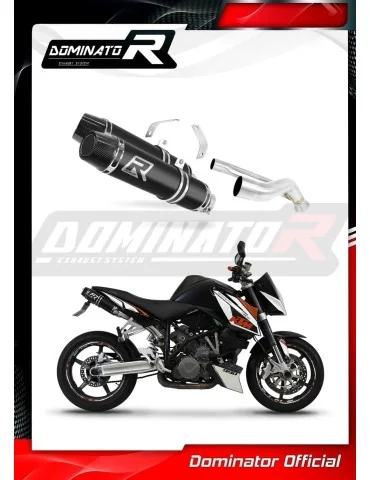 Silencieux slip-on Dominator HP3 Noir pour KTM 990 Super Duke (2005-2013)