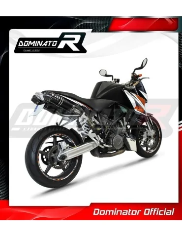 Silencieux slip-on Dominator HP3 Noir pour KTM 990 Super Duke (2005-2013)