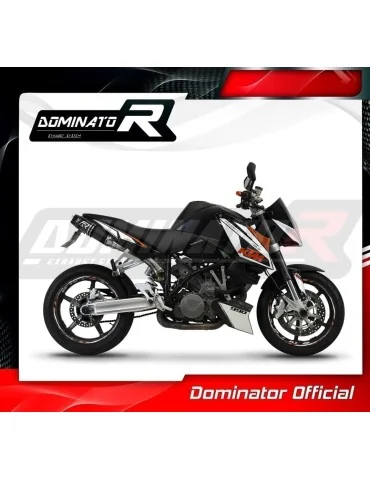 Silencieux slip-on Dominator HP3 Noir pour KTM 990 Super Duke (2005-2013)