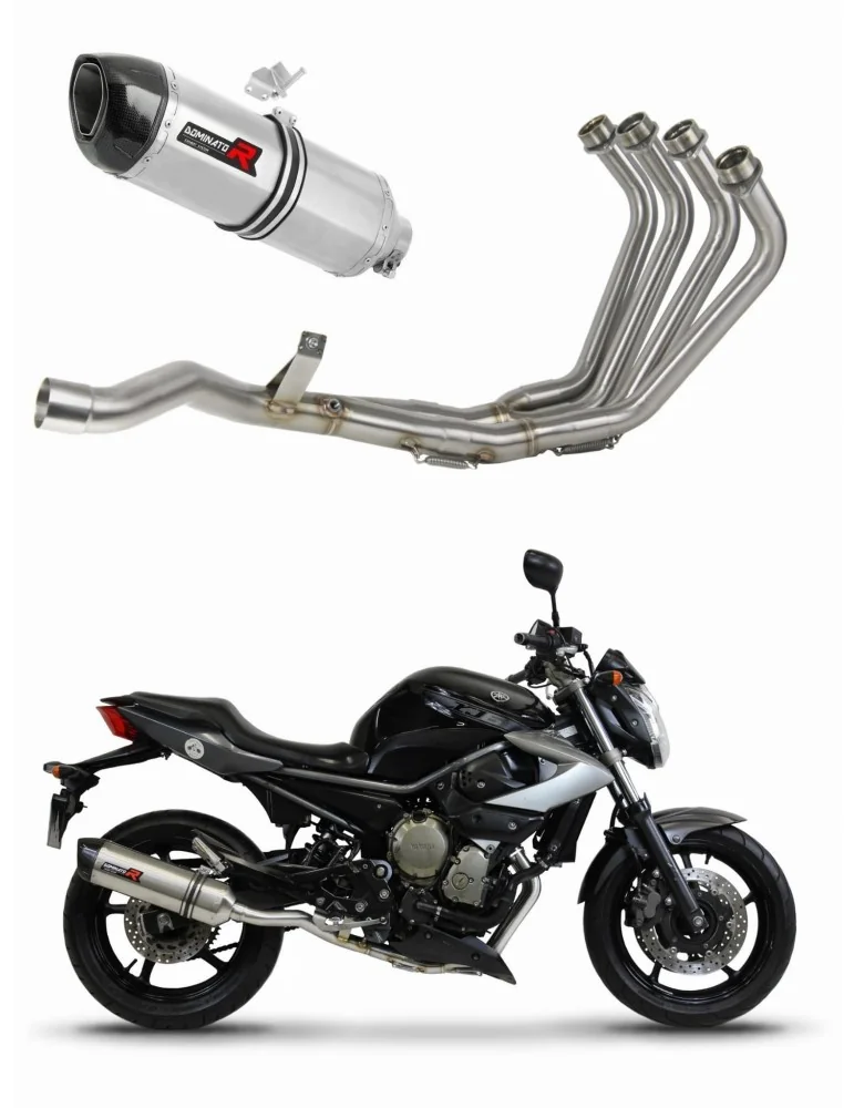 Ligne d'échappement complète inox Dominator HP1 pour Yamaha XJ 6N S F (2009-2016)