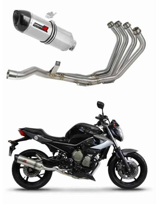 Ligne d'échappement complète inox Dominator HP1 pour Yamaha XJ 6N S F 2009-2016, vue 1