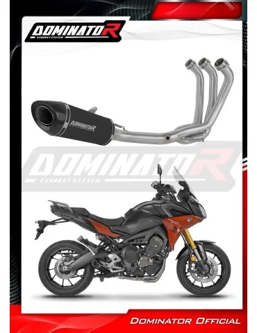 Ligne d'échappement complète inox Dominator HP8 Noir pour Yamaha MT 09 Tracer 900 / GT (2015-2020)