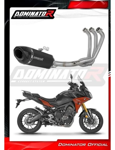 Ligne d'échappement complète inox Dominator HP5 Noir pour Yamaha MT 09 Tracer 900 / GT (2015-2020)