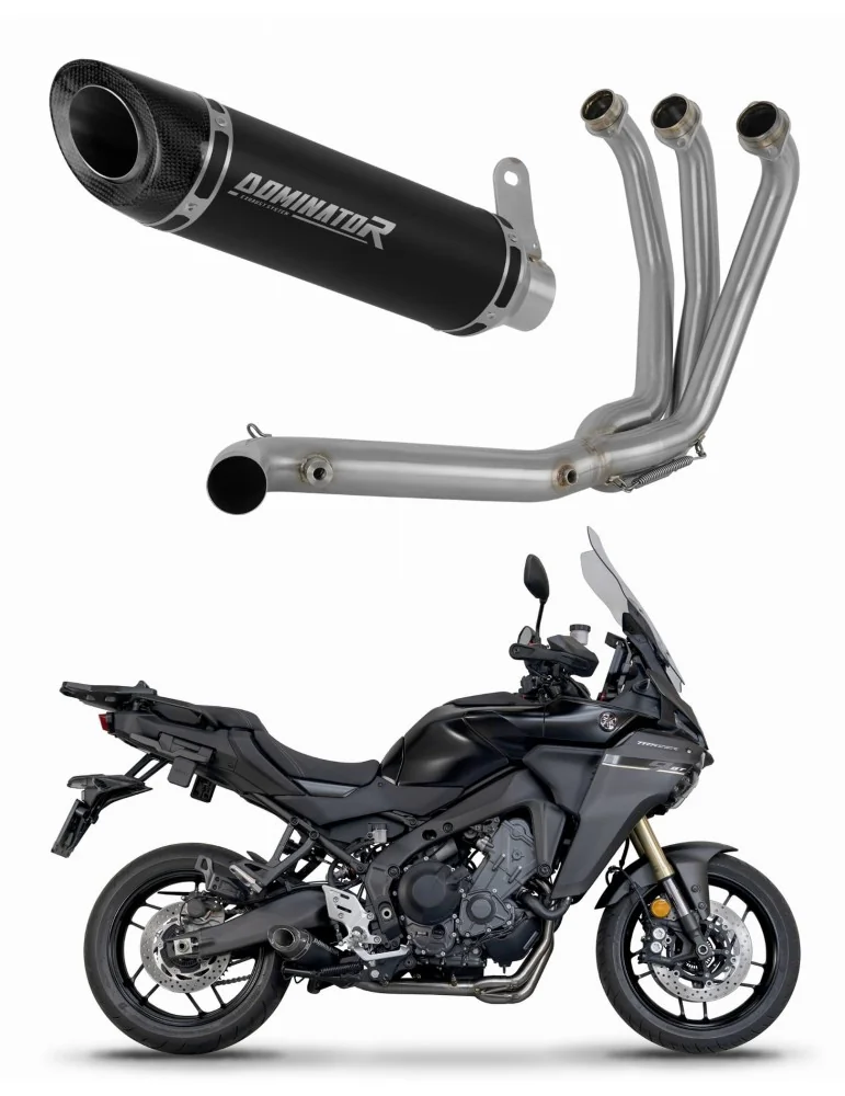 Ligne d'échappement complète inox Dominator HP8 Noir pour Yamaha Tracer 9 / GT (2025-2026)